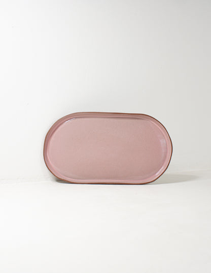pink handmade ceramic platter