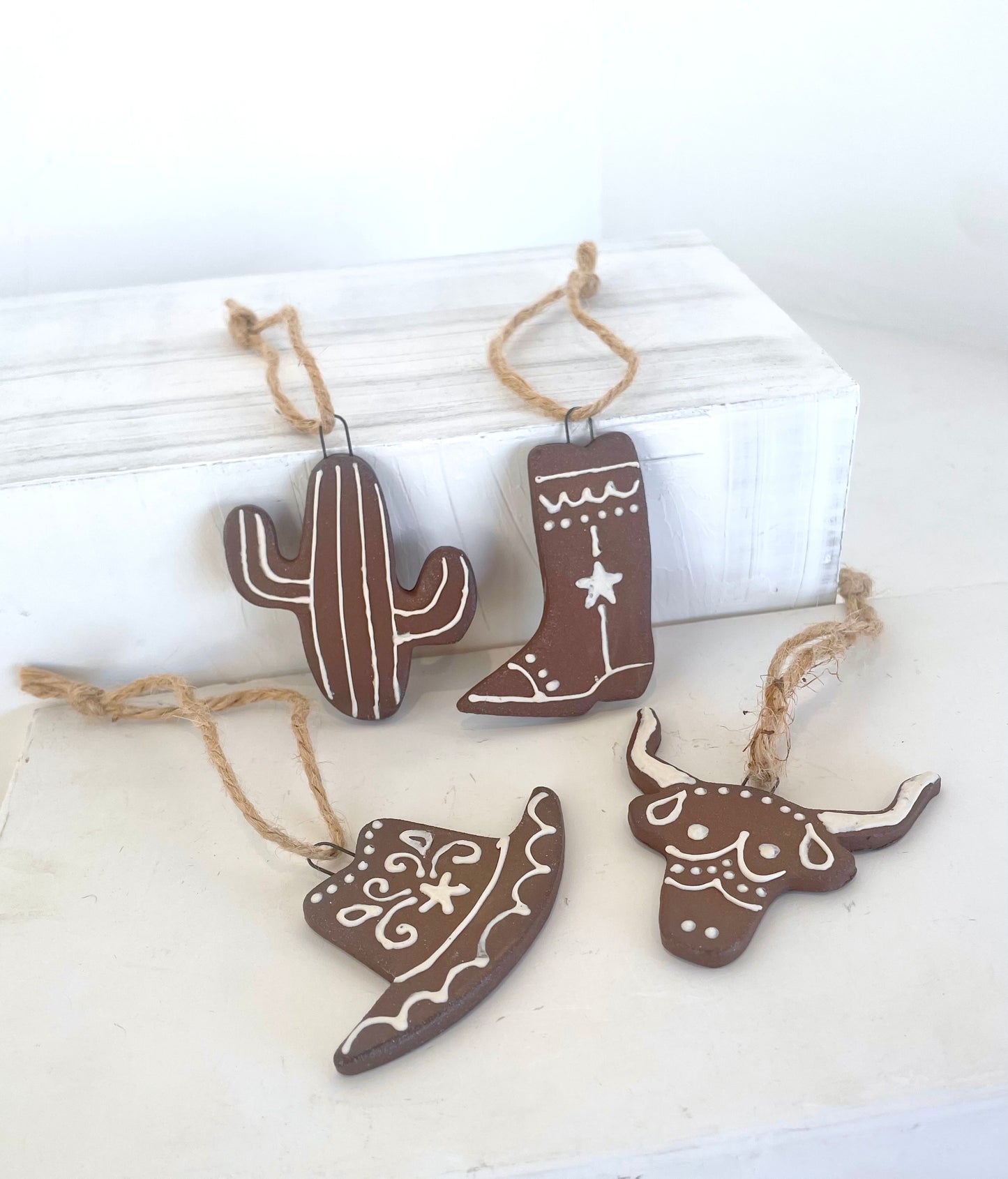 Cowboy Gingerbread Cookie Ornaments | Tirzah