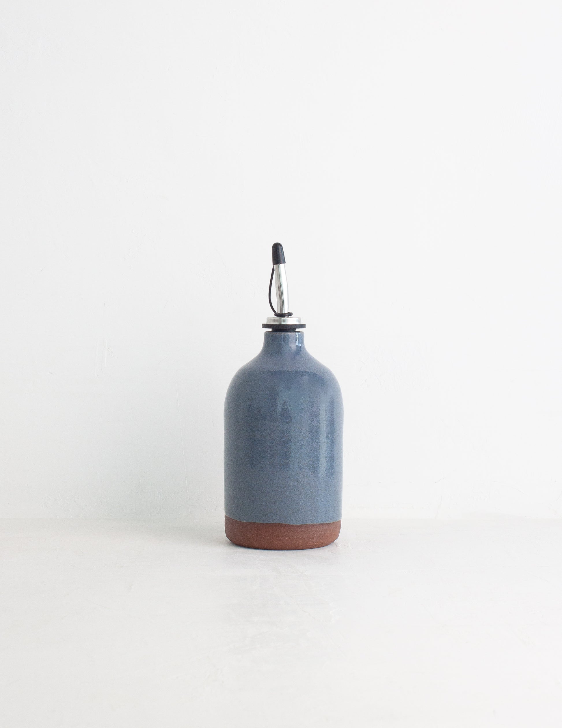 Blue handmade oil cruet