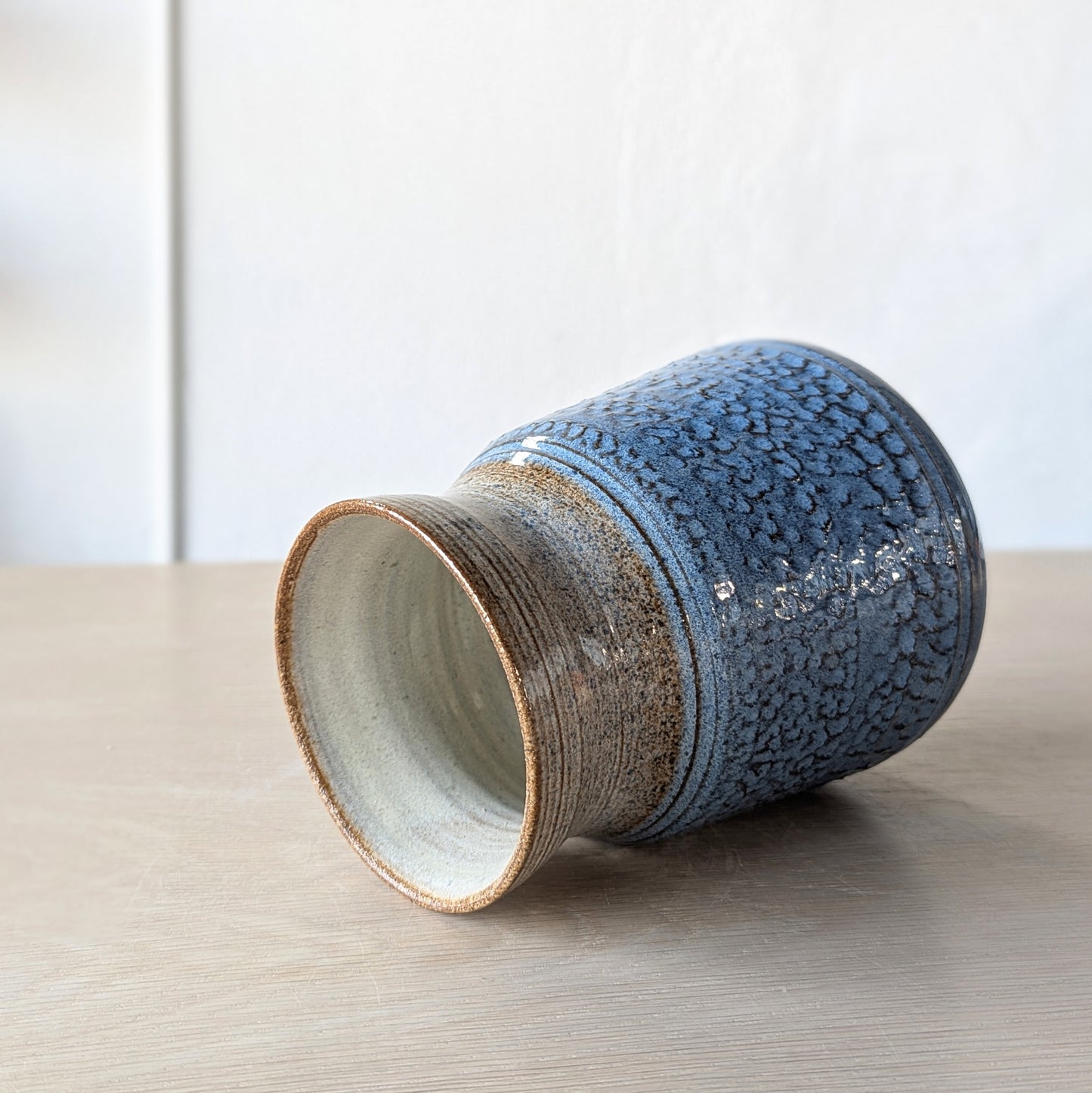 handmade hand thrown ceramic vase specialized textured chatter bouquet