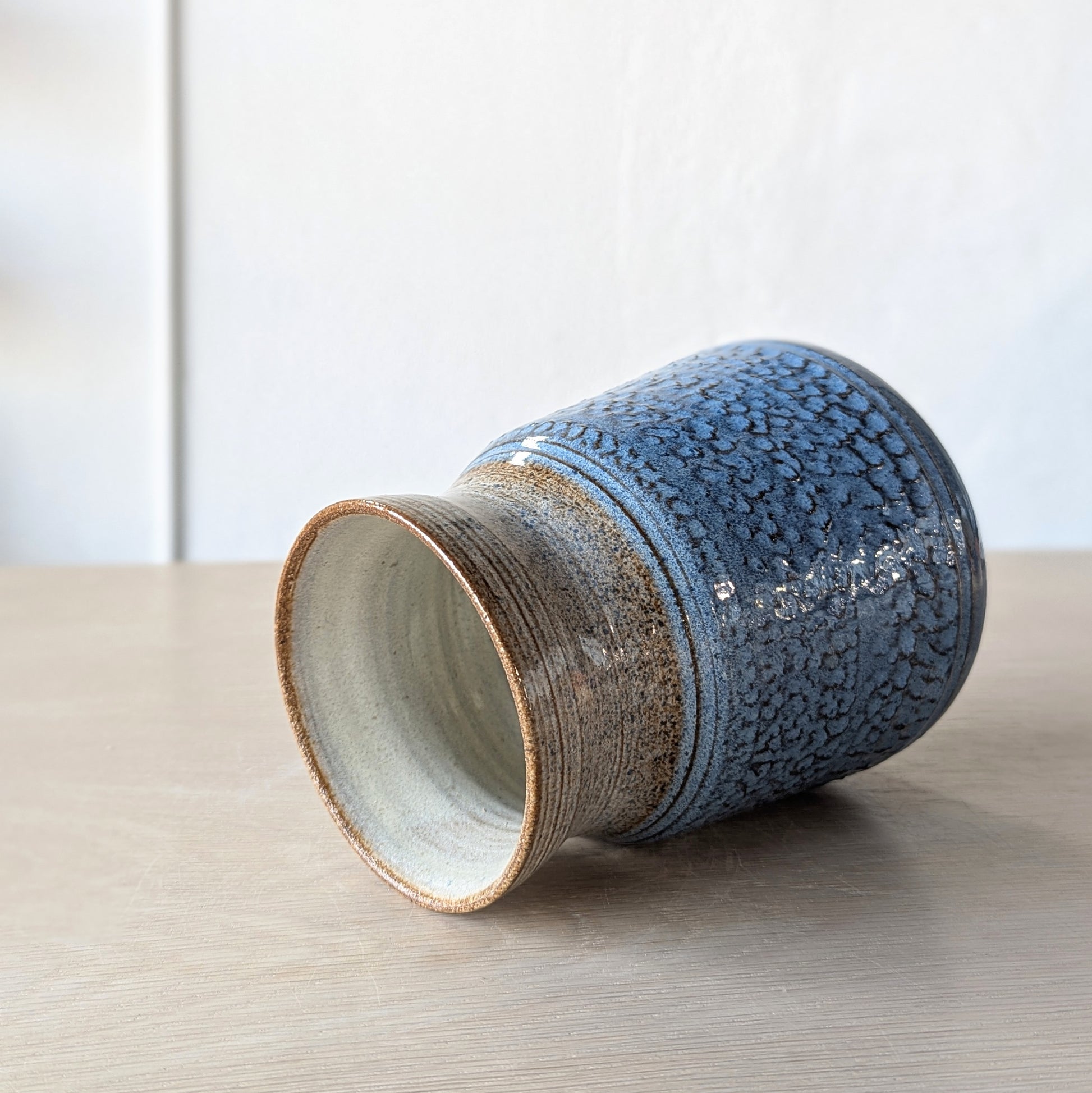 handmade hand thrown ceramic vase specialized textured chatter bouquet