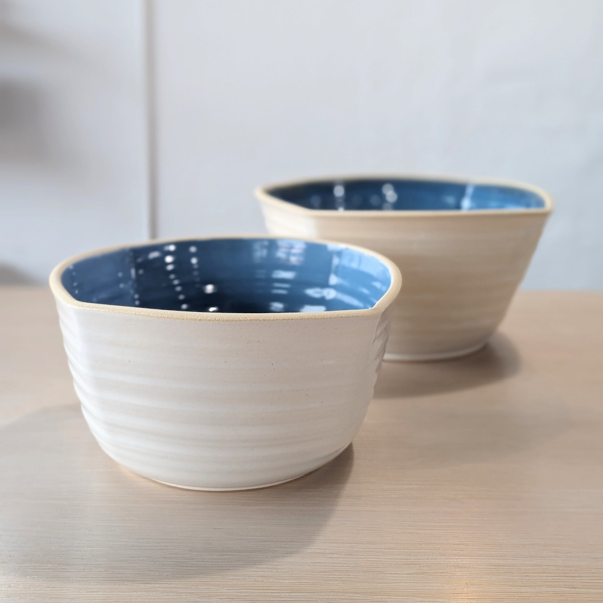 Large Squared Hand-thrown Serving Bowl