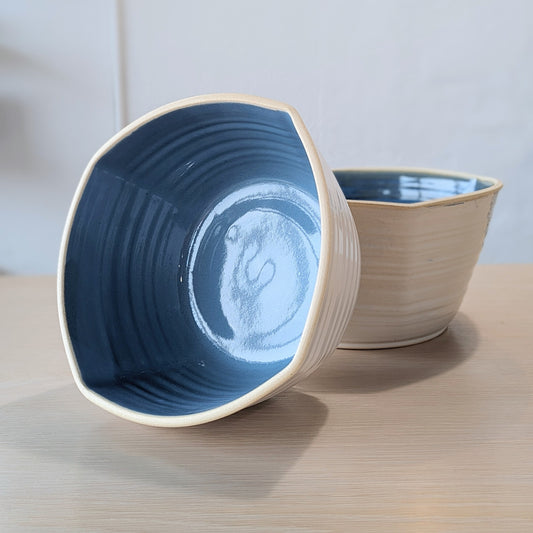 Large Squared Hand-thrown Serving Bowl