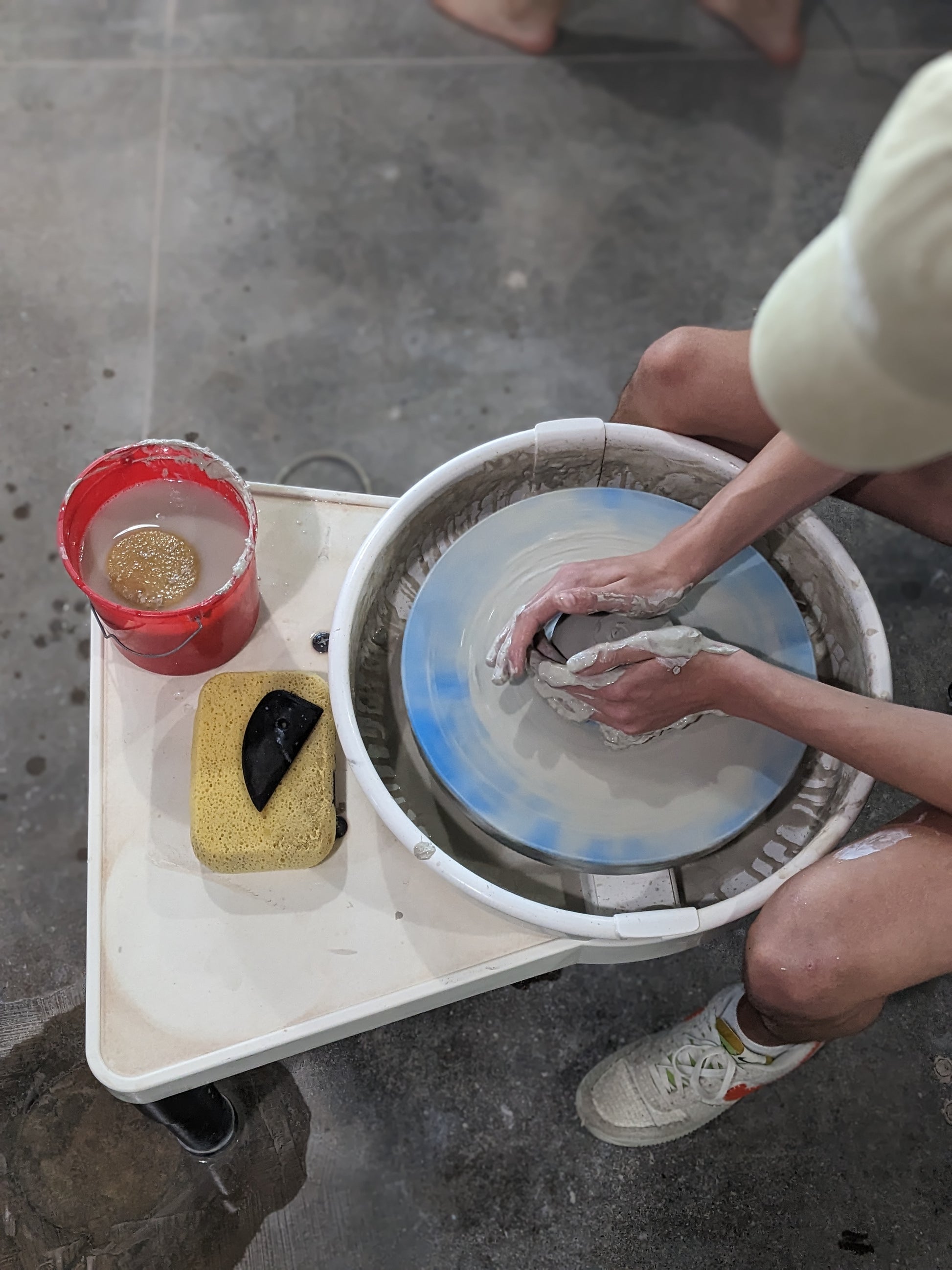team building pottery class