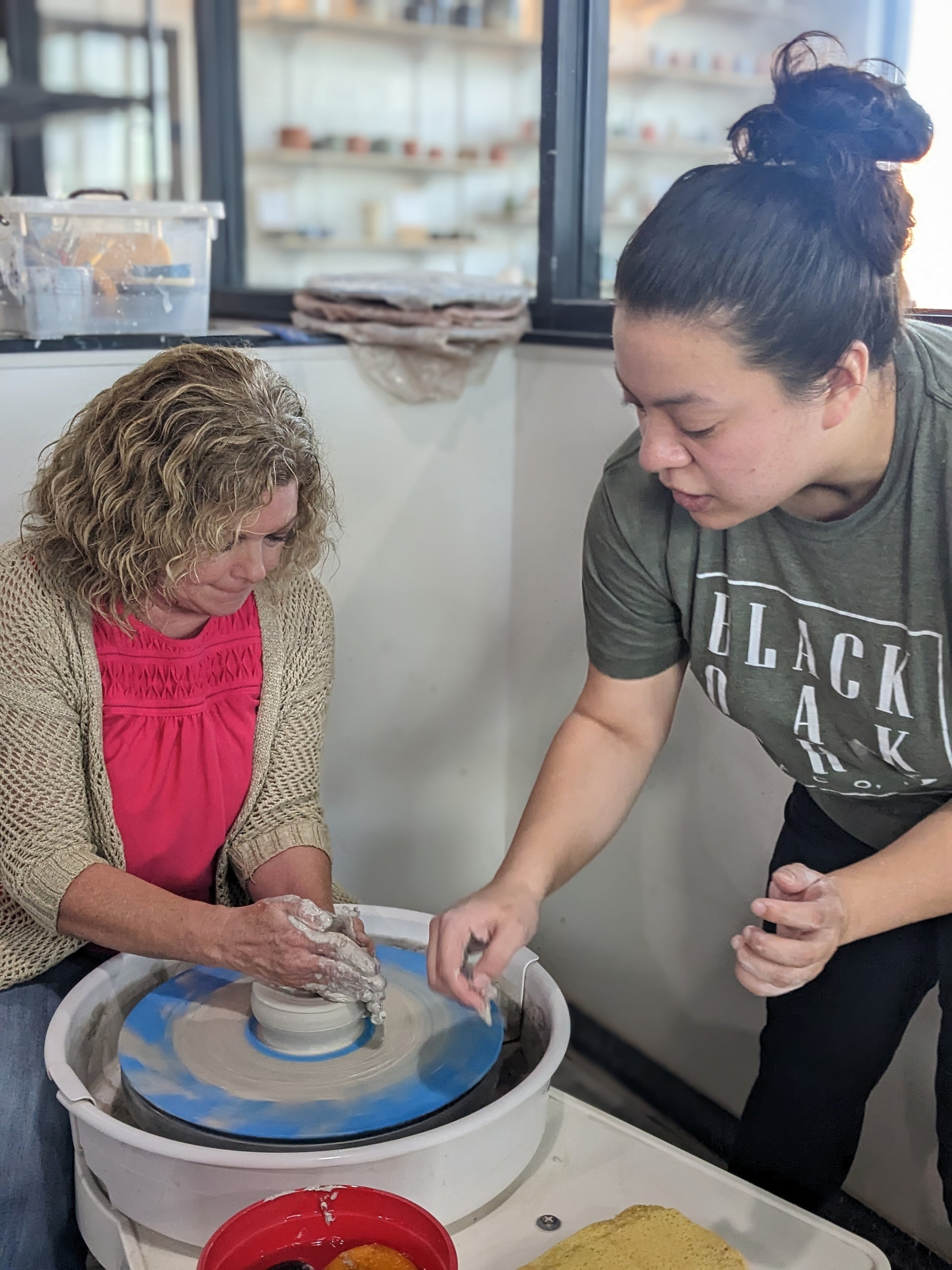 team building pottery class