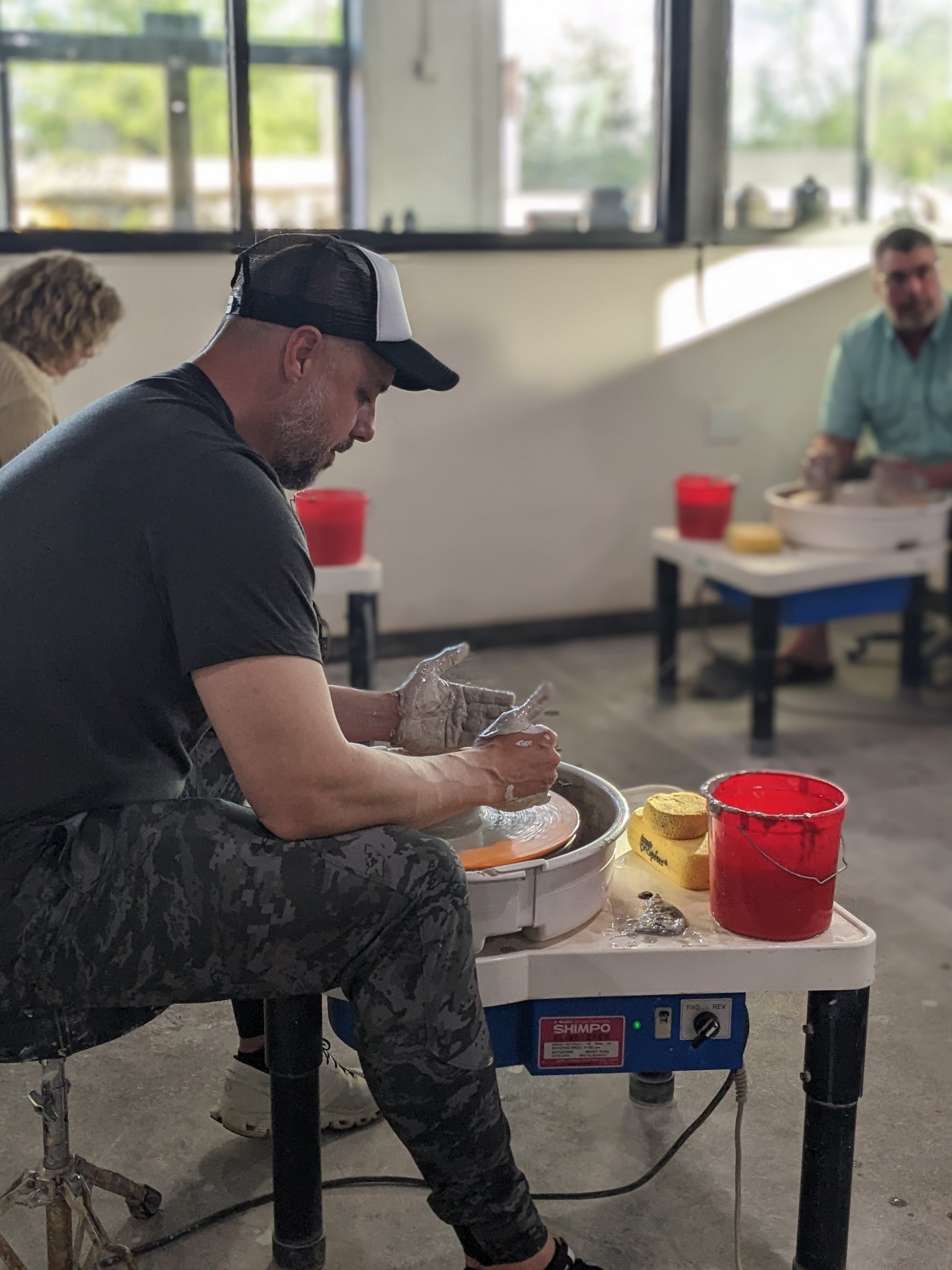 team building pottery class