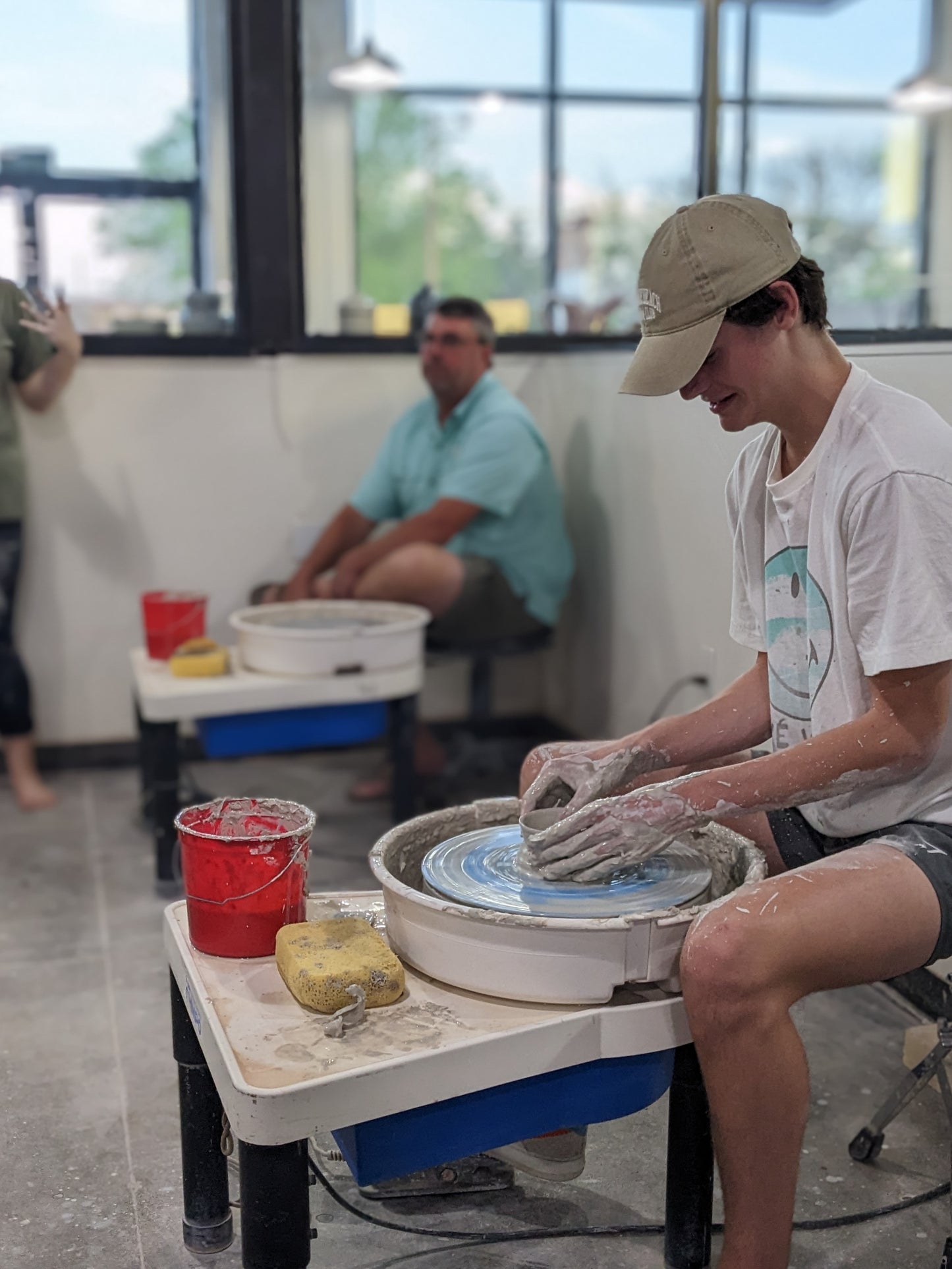 team building pottery class