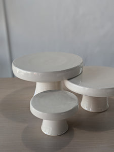 Hand thrown cake stands