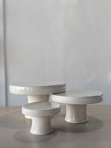 Hand thrown cake stands