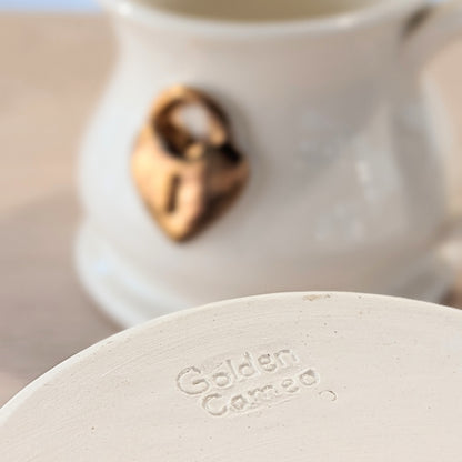 Gold Heart Lockett Mug | Marissa