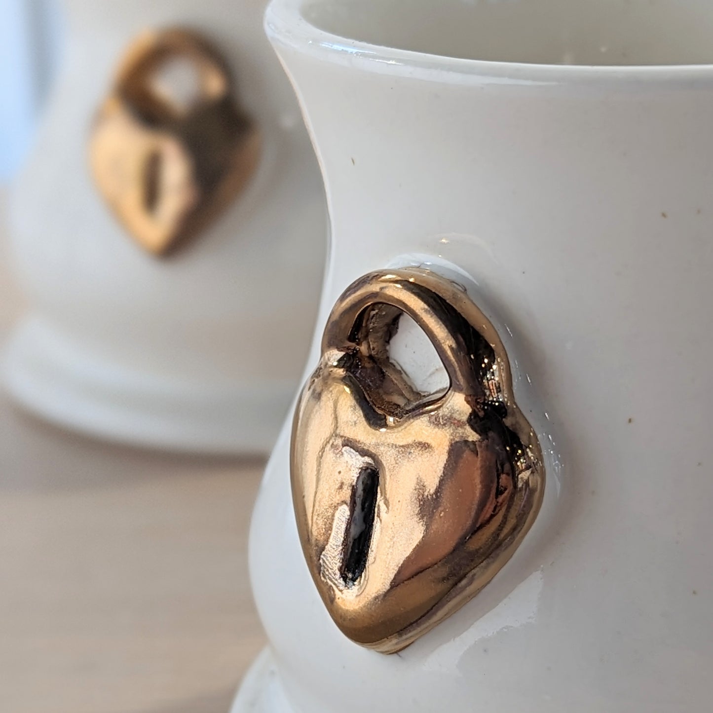 Gold Heart Lockett Mug | Marissa