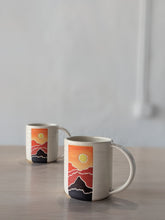 Load image into Gallery viewer, sunset coffee cup