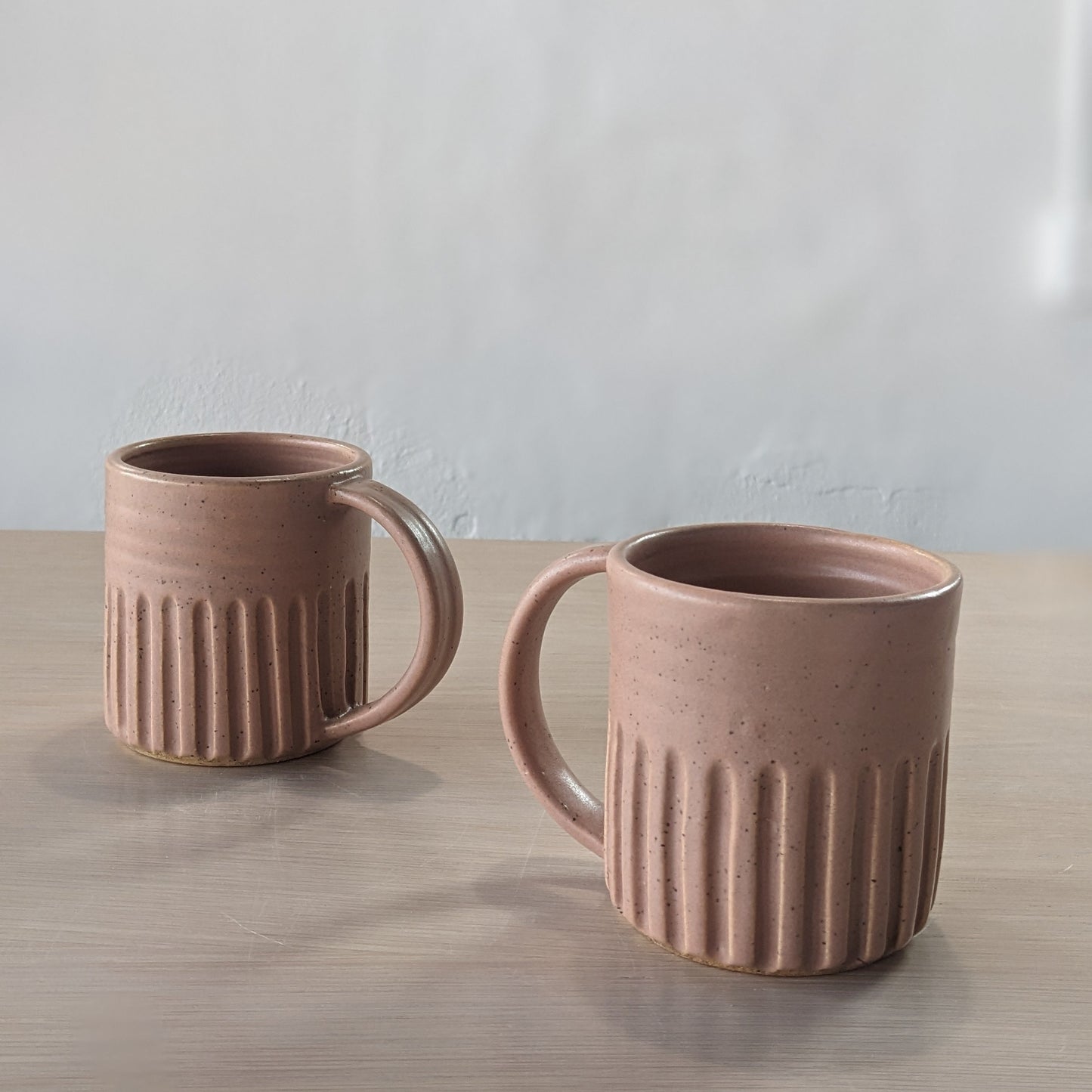 fluted coffee mug