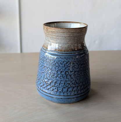 handmade hand thrown ceramic vase specialized textured chatter bouquet