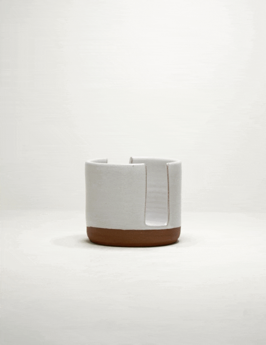 Handmade ceramic sponge holder crafted by skilled artisans at Black Oak Art