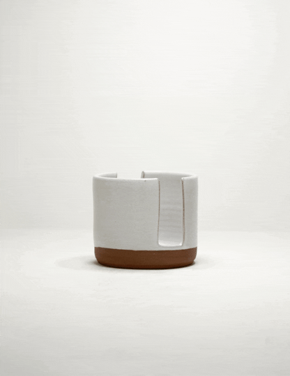 Handmade ceramic sponge holder crafted by skilled artisans at Black Oak Art