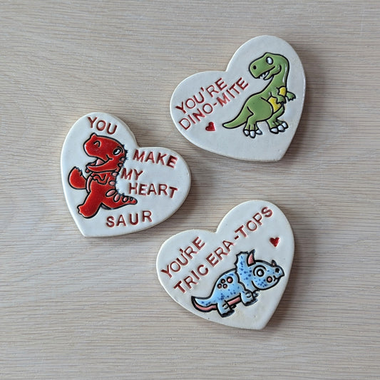 Dino-Heart Magnets | Victoria