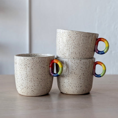 Rainbow D-Ring Handle Mug | Victoria