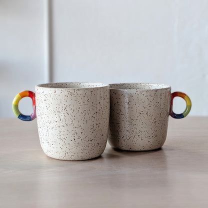 Rainbow D-Ring Handle Mug | Victoria