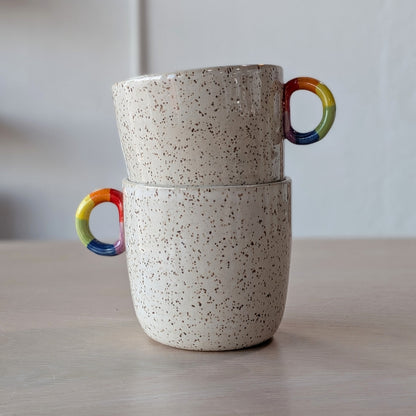 Rainbow D-Ring Handle Mug | Victoria