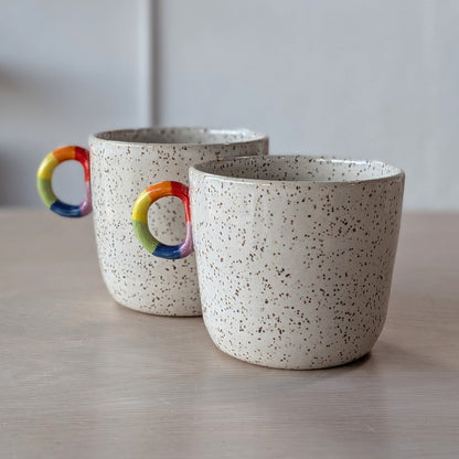 Rainbow D-Ring Handle Mug | Victoria