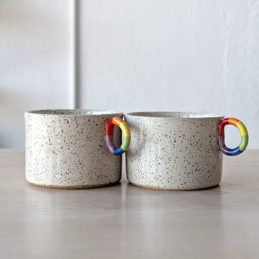 Rainbow D-Ring Handle Mug | Victoria