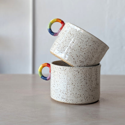 Rainbow D-Ring Handle Mug | Victoria
