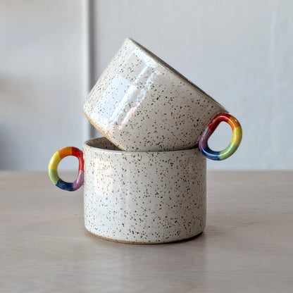 Rainbow D-Ring Handle Mug | Victoria