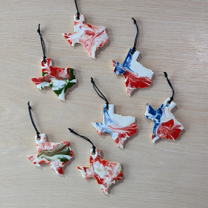 Texas Marbled Ornaments | Victoria