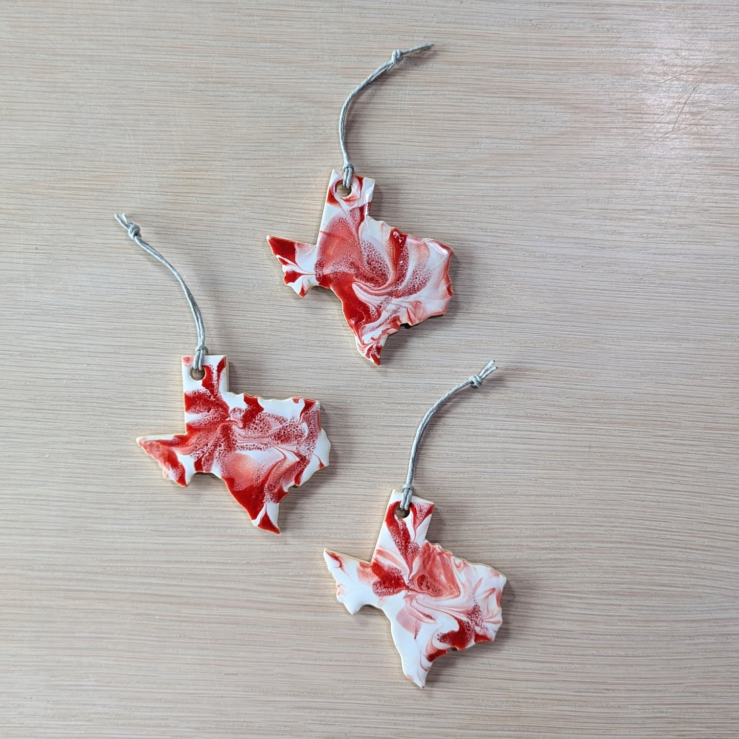 Texas Marbled Ornaments | Victoria