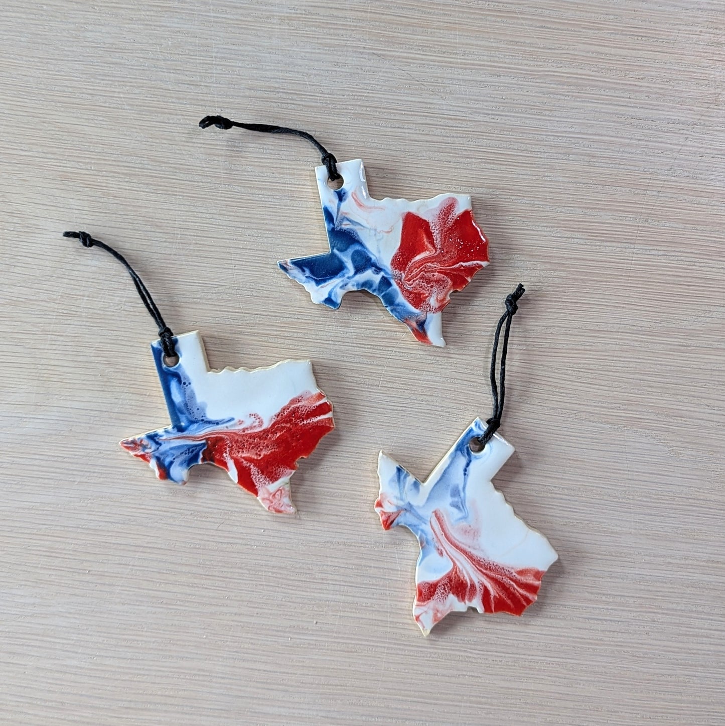 Texas Marbled Ornaments | Victoria