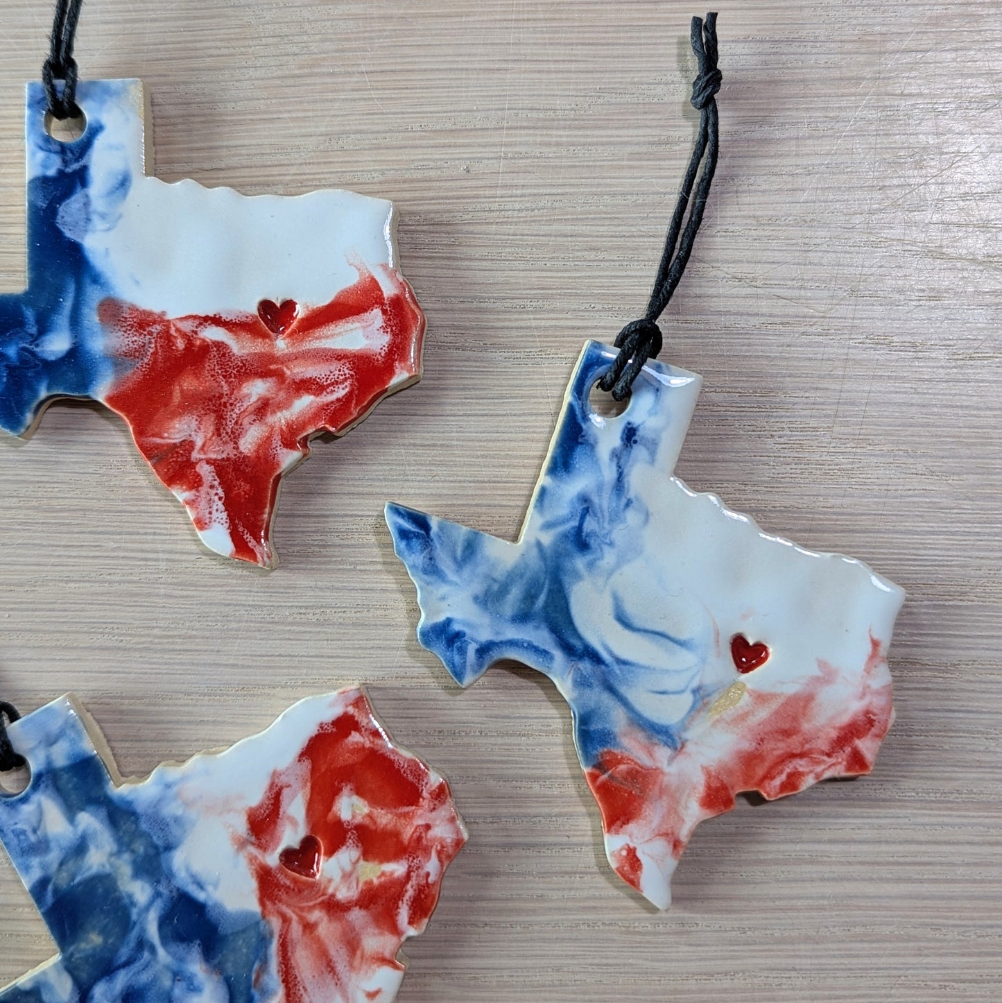 Texas Marbled Ornaments | Victoria