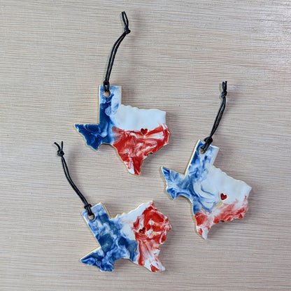Texas Marbled Ornaments | Victoria