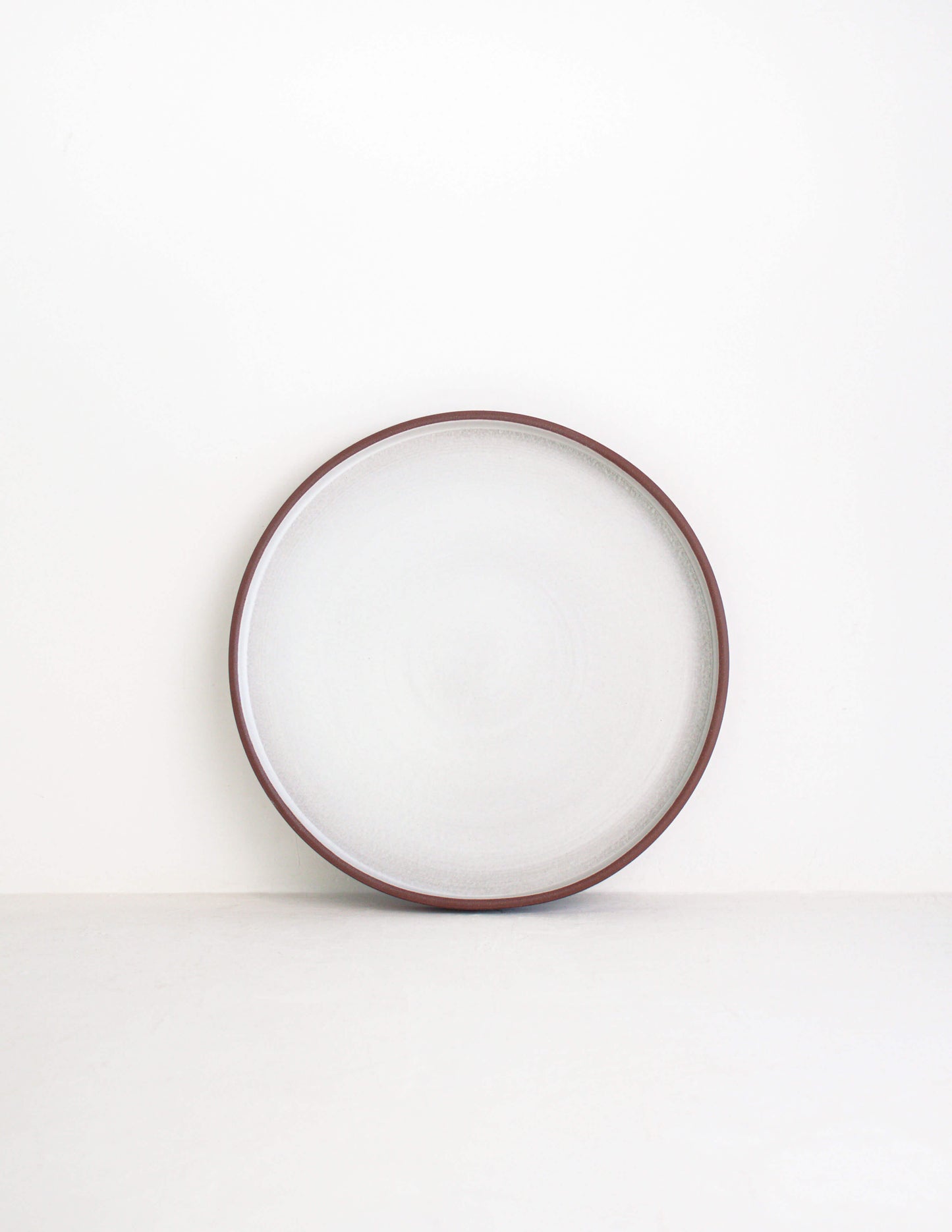 Rustic dark clay straight side dinner plate in Waco, TX
