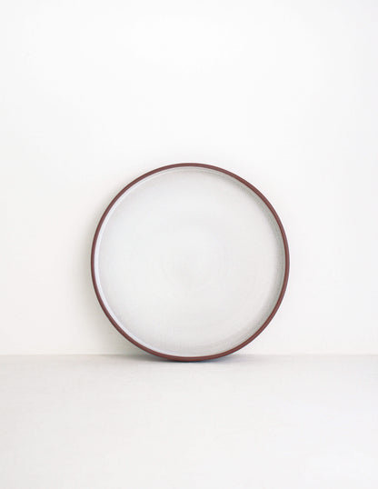 Rustic dark clay straight side dinner plate in Waco, TX