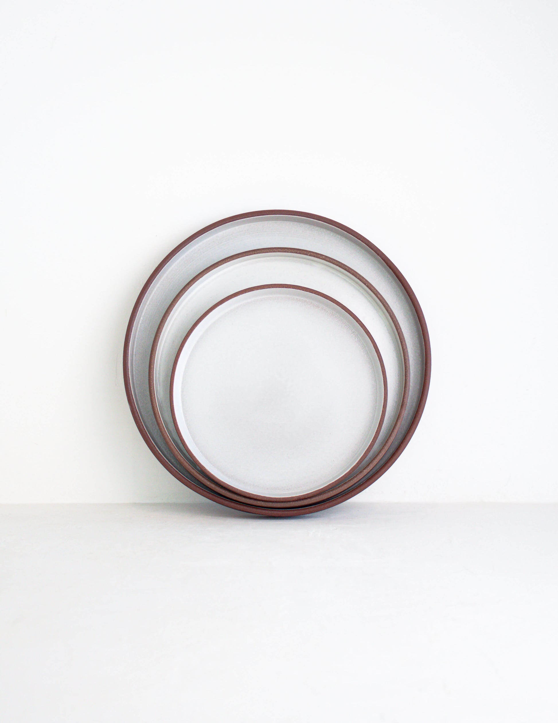 Refined dark clay straight sided dinner plate near me in Waco, TX
