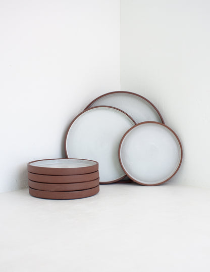 handmade straight-sided plate set