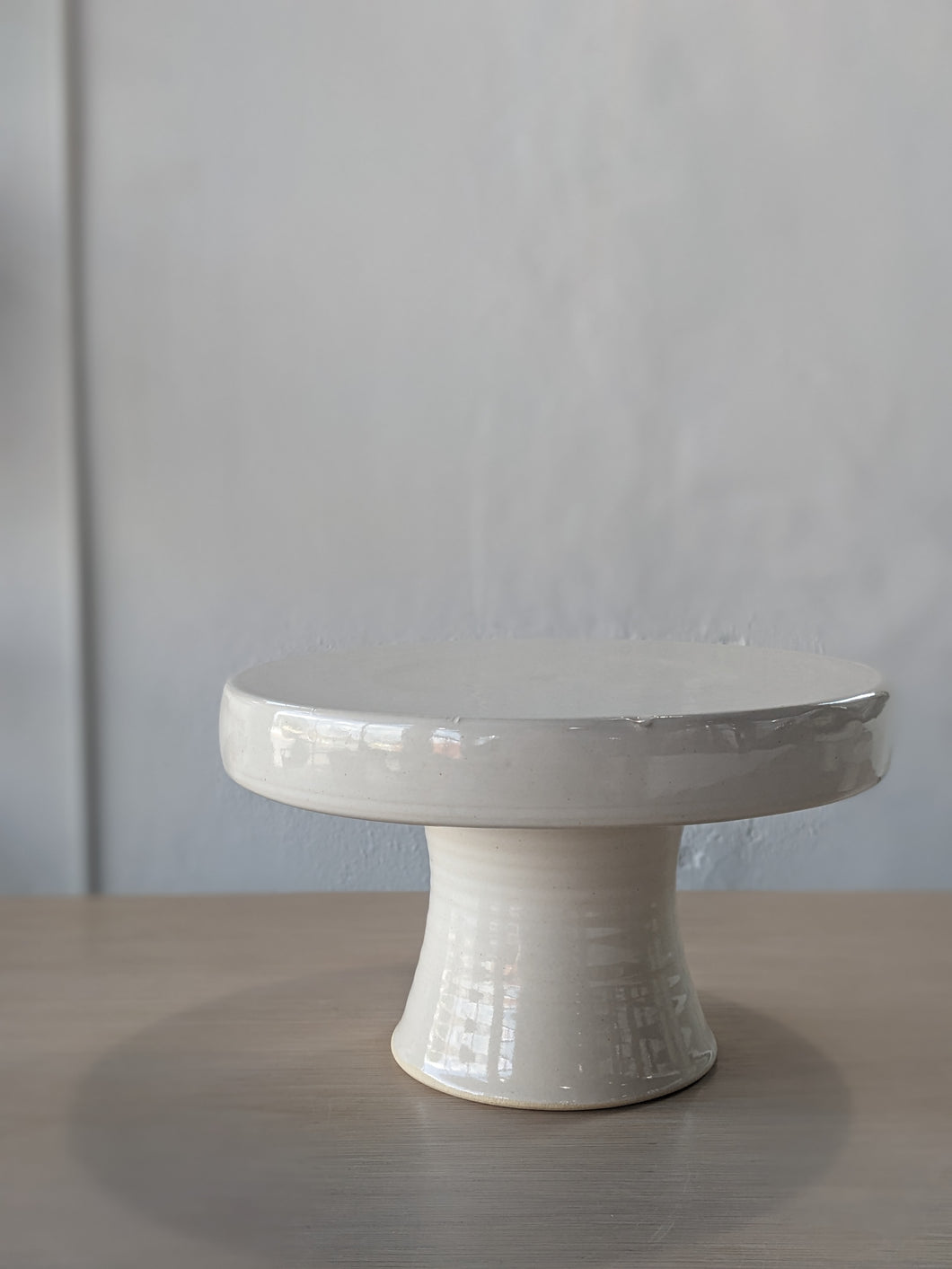 Hand thrown cake stand